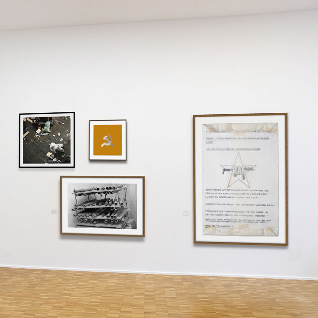 Exhibition View: Deutsches Bild, Anschlag, Hammer und Sichel, Museumsorgel - Clemens Mitscher